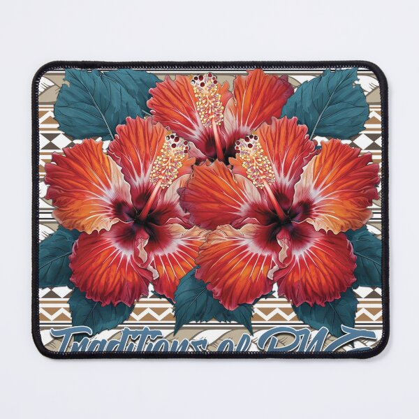 Item preview, Traditions of PNG – Hibiscus & Tribal Patterns designed and sold by DiiStyle.