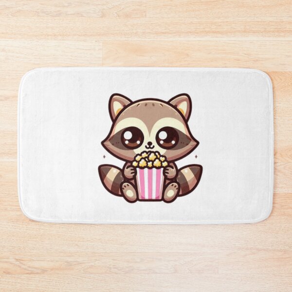 Item preview, raccoon eating popcorn designed and sold by Eternalski.