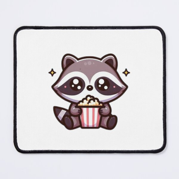 Item preview, raccoon eating popcorn designed and sold by Eternalski.