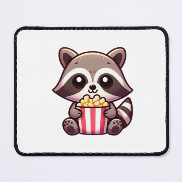 Item preview, raccoon eating popcorn designed and sold by Eternalski.