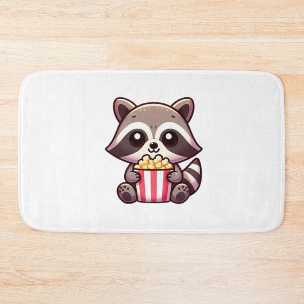Item preview, raccoon eating popcorn designed and sold by Eternalski.