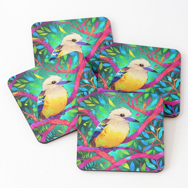 Item preview, The Australian Kookaburra in neon colours designed and sold by AussieConcepts.
