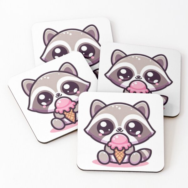 Item preview, mapache comiendo helado designed and sold by Eternalski.