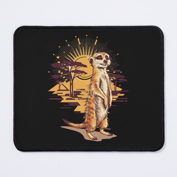 Item preview, a cute meerkat standing on its hind legs designed and sold by 123ks.