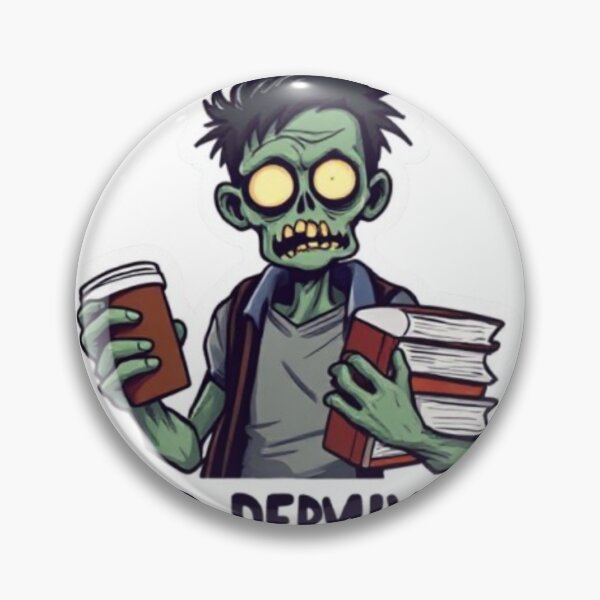 Item preview, Zombie student with book designed and sold by Fluffy Joy Designs.