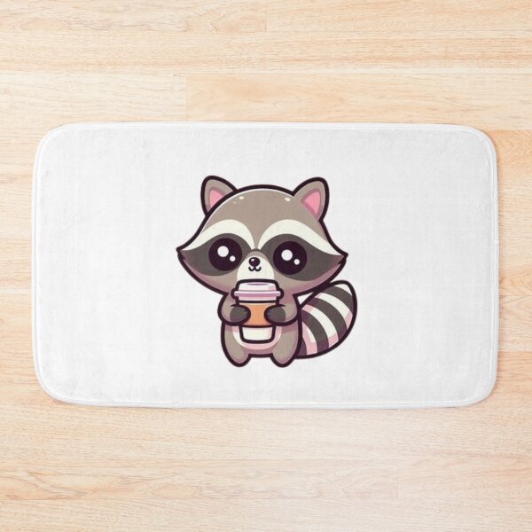 Item preview, raccoon with coffee designed and sold by Eternalski.