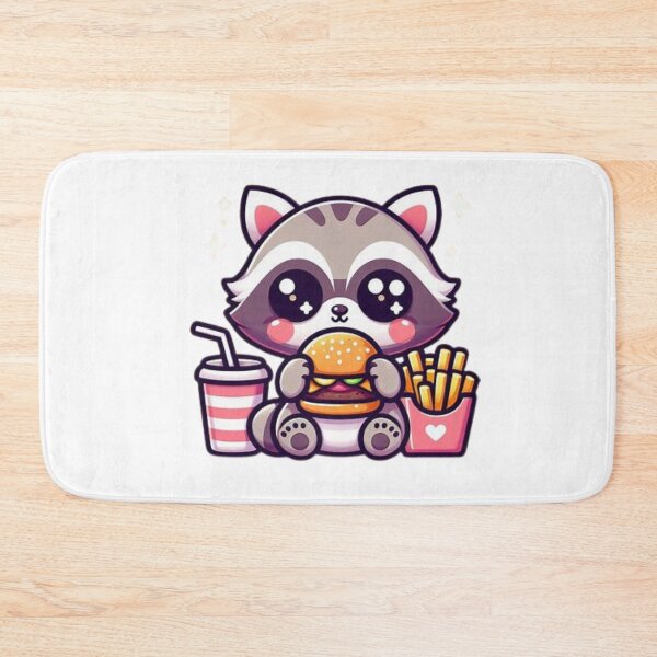 Item preview, raccoon eating burger designed and sold by Eternalski.