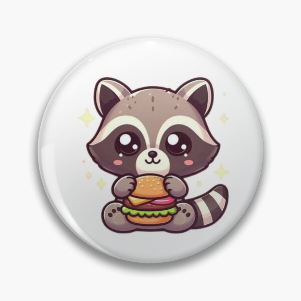 Item preview, raccoon eating burger designed and sold by Eternalski.