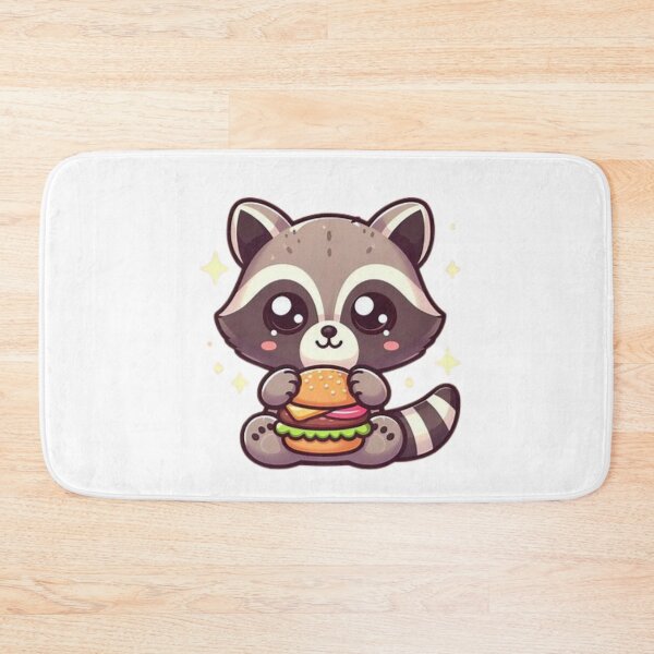 Item preview, raccoon eating burger designed and sold by Eternalski.