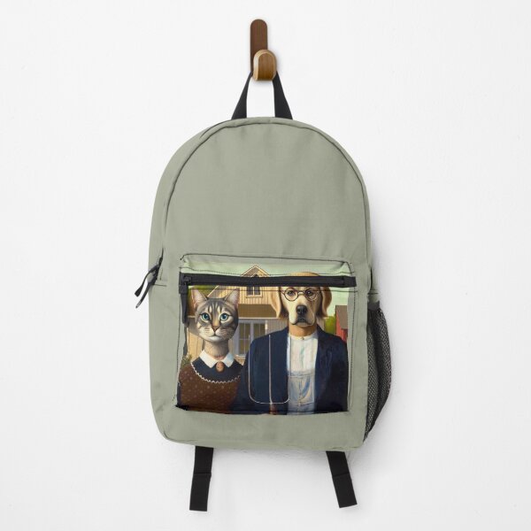 Item preview, American Gothic Art parody of Grant Wood famous painting designed and sold by ArtUnova.