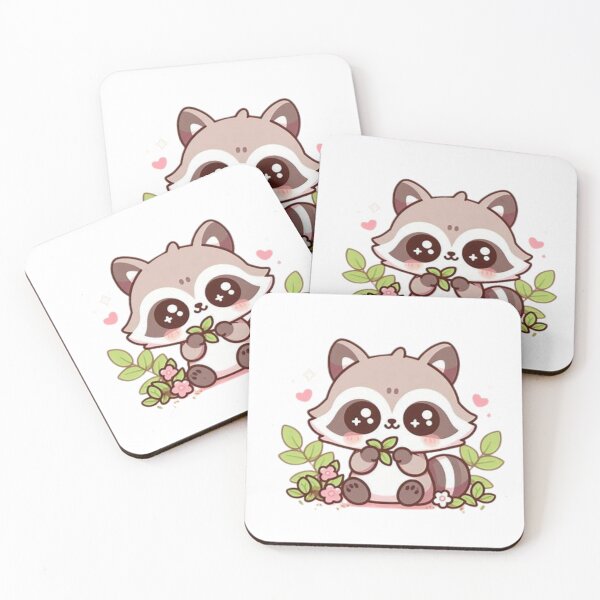 Item preview, mapache comiendo semillas designed and sold by Eternalski.