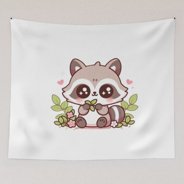 Item preview, raccoon eating seeds designed and sold by Eternalski.