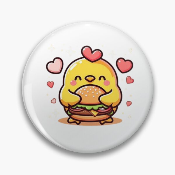 Item preview, chicken eating burger designed and sold by Eternalski.