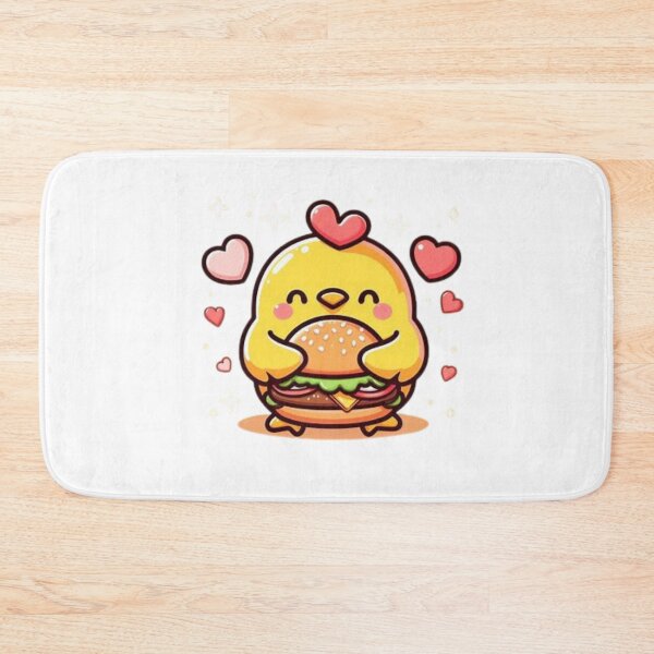 Item preview, chicken eating burger designed and sold by Eternalski.