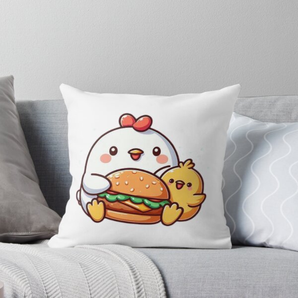 Item preview, chicken eating burger designed and sold by Eternalski.