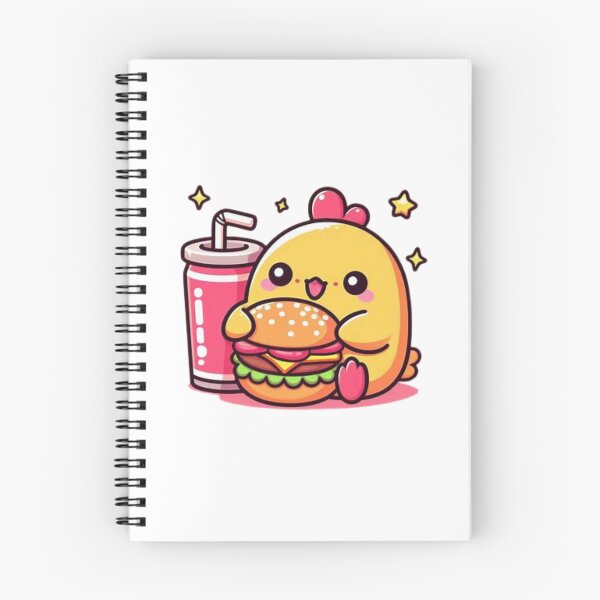 Item preview, chicken eating burger designed and sold by Eternalski.