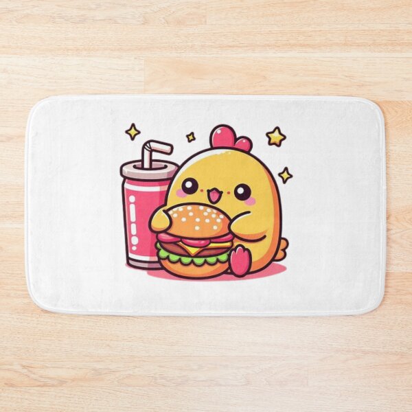 Item preview, chicken eating burger designed and sold by Eternalski.