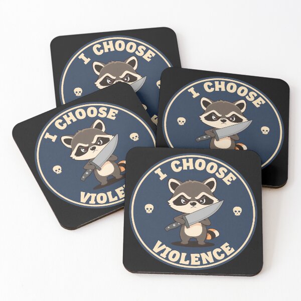 Item preview, Elijo la violencia Mapache gracioso designed and sold by svarupa.