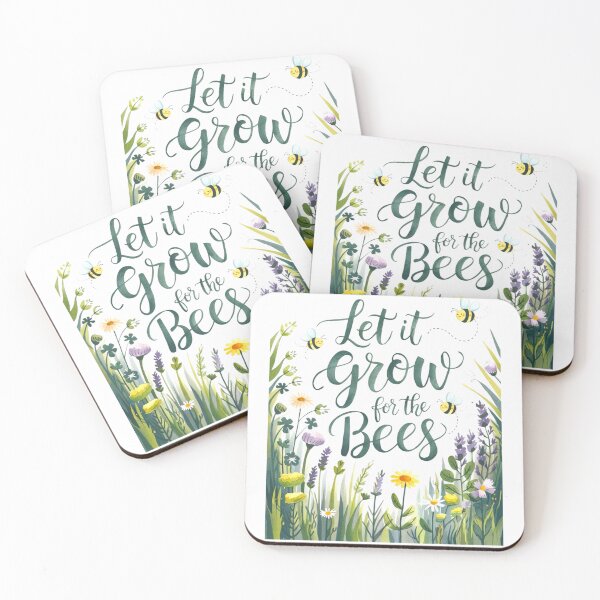 Item preview, No Mow May Let It Grow – Support Bees & Wildflowers designed and sold by BunBuntheDog-.