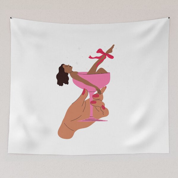 Item preview, A woman is sitting in a martini glass.  designed and sold by Innamalinka.