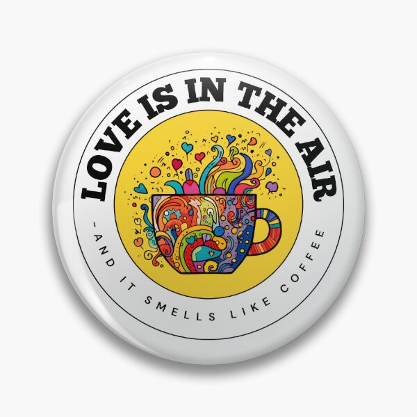 Item preview, Perfect Gift for Coffee Lover - Valentine Gift - Love is in the air - YELLOW designed and sold by MAKILIA.