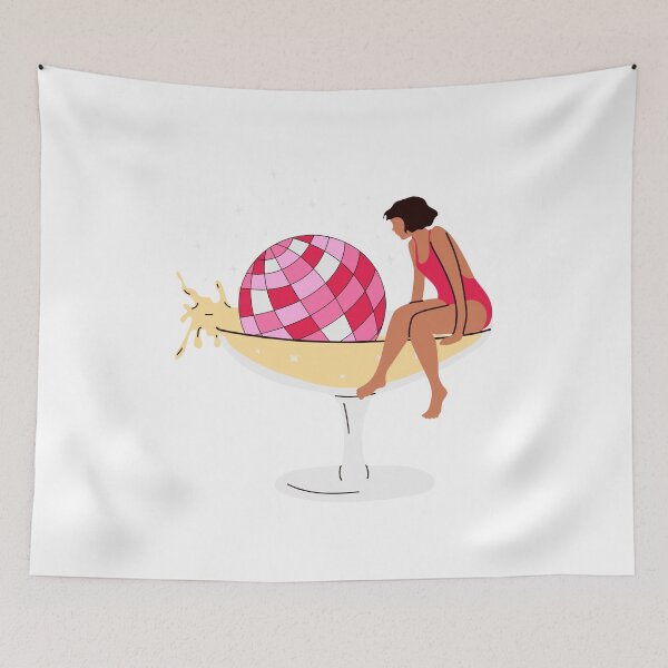 Item preview, A woman is sitting in a martini glass.  designed and sold by Innamalinka.