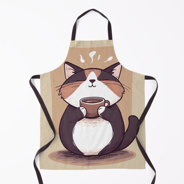 Artikelvorschau, Kawaii Chibi Katze mit einer Tasse Kaffee entworfen und verkauft von PurrGreen.