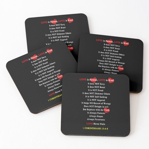 Item preview, 1 CORINTHIANS 13:4-8_LOVE is Patient_LOVE is Kind designed and sold by ARISE inspires.
