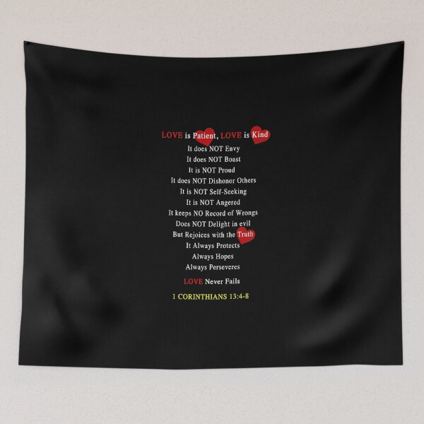 Item preview, 1 CORINTHIANS 13:4-8_LOVE is Patient_LOVE is Kind designed and sold by ARISE inspires.