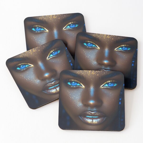 Item preview, Striking Portrait of a Radiant Woman with Glow designed and sold by Artessie.