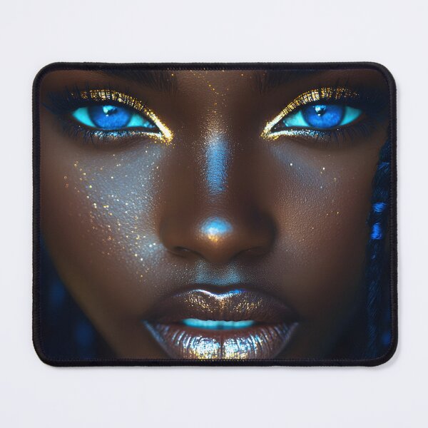 Item preview, Striking Portrait of a Radiant Woman with Glow designed and sold by Artessie.