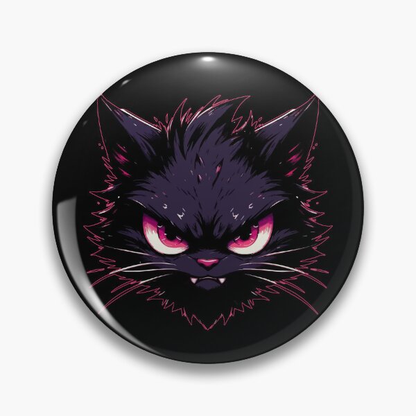 Item preview, Angry Black Cat Anime designed and sold by TomFrontierArt.