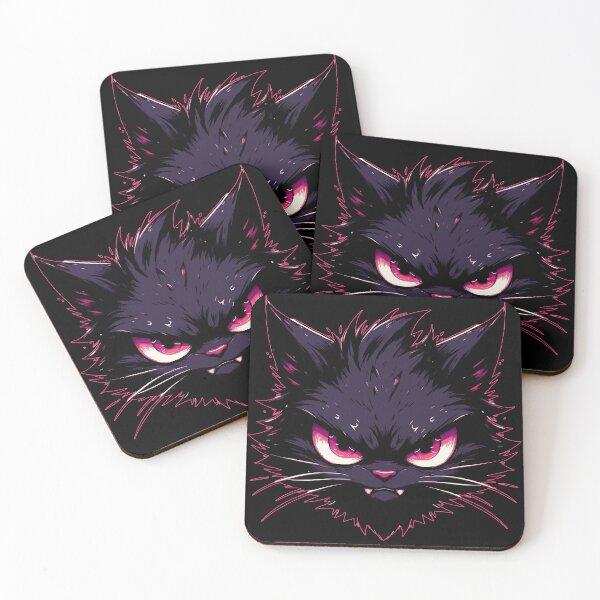 Item preview, Angry Black Cat Anime designed and sold by TomFrontierArt.