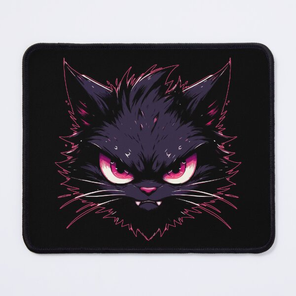 Item preview, Angry Black Cat Anime designed and sold by TomFrontierArt.