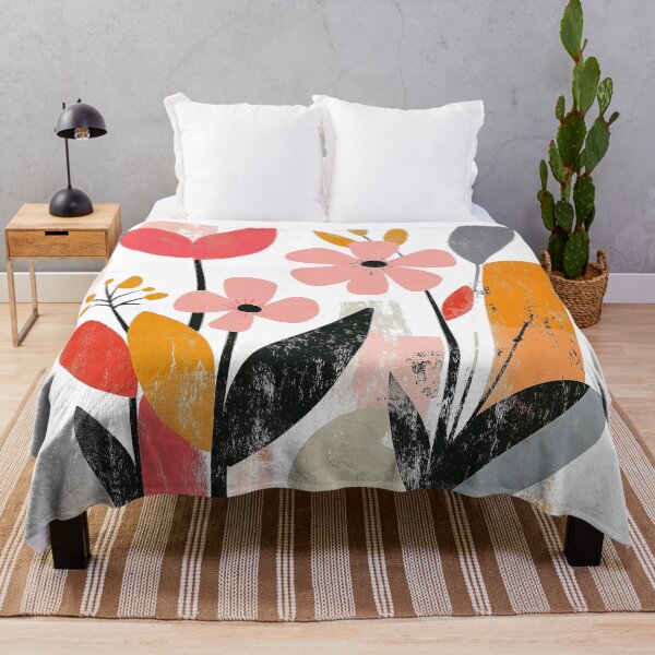 Item preview, Flowers in Boho Style Earth Colors- contemporary art (no. 1) designed and sold by Animals, Nature & Landscapes.