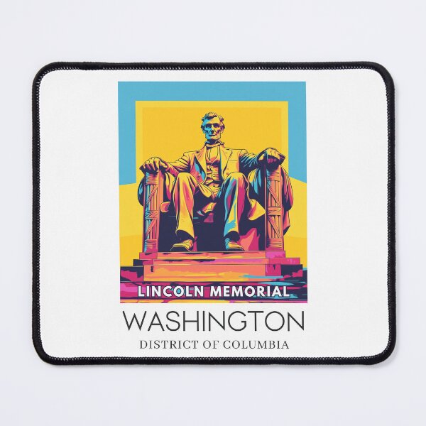 Artikelvorschau, Ein Pop-Art-Reisedruck des Lincoln Memorial – Washington – D.C. entworfen und verkauft von StudioRedKoala.