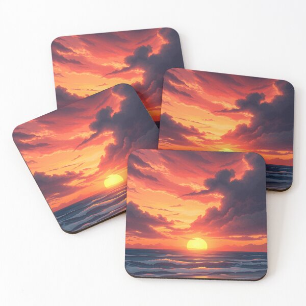 Item preview, Beautiful Beach Sunset  | AI Landscape  designed and sold by typoinspired.