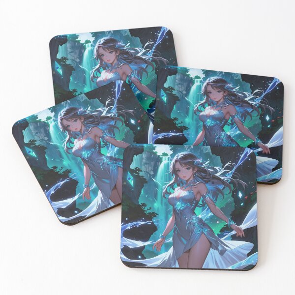 Item preview, The Crystal maiden of Frozen lakes - Dreamlike Art & Poetry designed and sold by Designs-Labs.