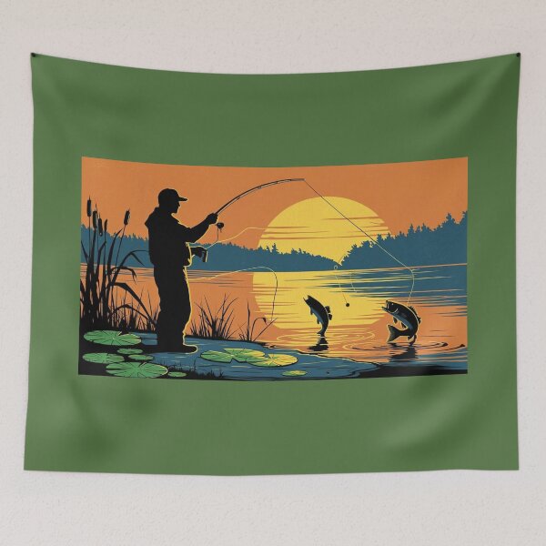 Item preview, Sunset Fisherman  designed and sold by 7ArtPrintable.
