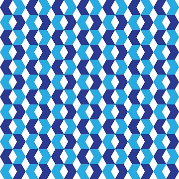 Artwork thumbnail, Blue arrow pattern by RuthB-Design