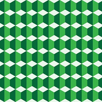 Artwork thumbnail, Green hexagonal pattern by RuthB-Design