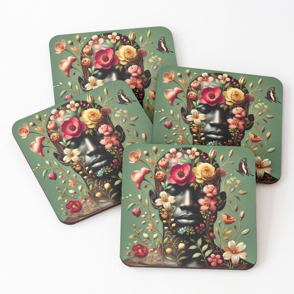 Item preview, Botanical Black Man portraiture designed and sold by EmeraldeaArt.