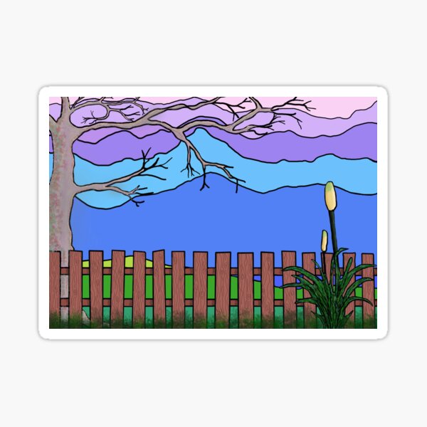 Item preview, Pastel Mountainous Landscape designed and sold by AnTartstudios.