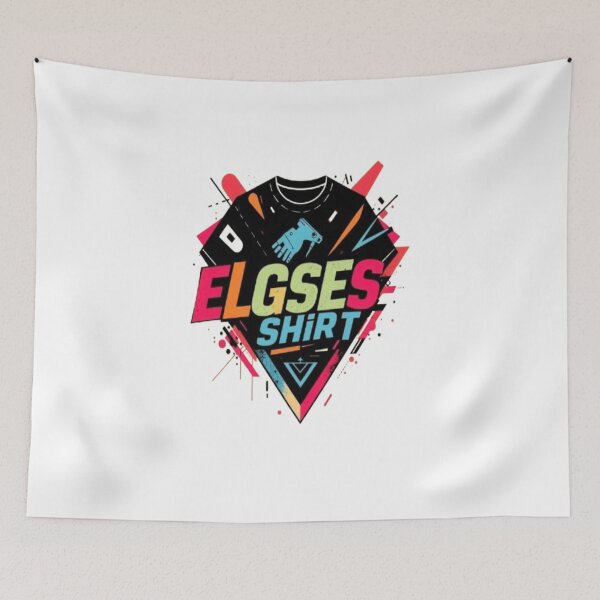 Item preview, Elgses Shirt: Modern Bold Typography & Abstract Design designed and sold by ColorsSoul ⭐️⭐️⭐️⭐️⭐️.