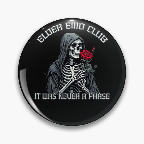 Item preview, Elder Emo Club – It Was Never A Phase Gothic Skeleton designed and sold by EnchantedOwl.