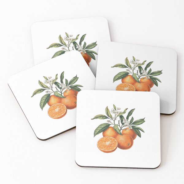 Item preview,  Modern Trendy Watercolor Orange Fruit and Orange Blossom designed and sold by SOUFIANE1991.