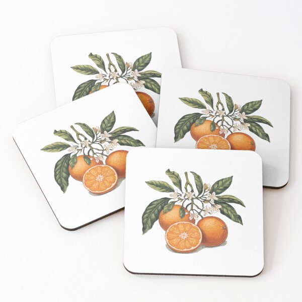 Item preview, Modern Trendy Watercolor Orange Fruit and Orange Blossom designed and sold by SOUFIANE1991.