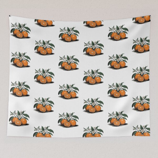 Item preview, Modern Trendy Watercolor Orange Fruit and Orange Blossom designed and sold by SOUFIANE1991.