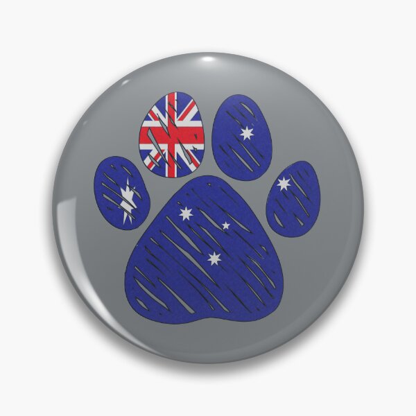 Item preview, Aussie Flag with Dog and Cat Paw designed and sold by Zakrytos ★★★★★.