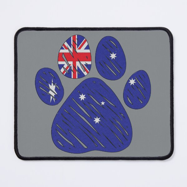 Item preview, Aussie Flag with Dog and Cat Paw designed and sold by Zakrytos ★★★★★.